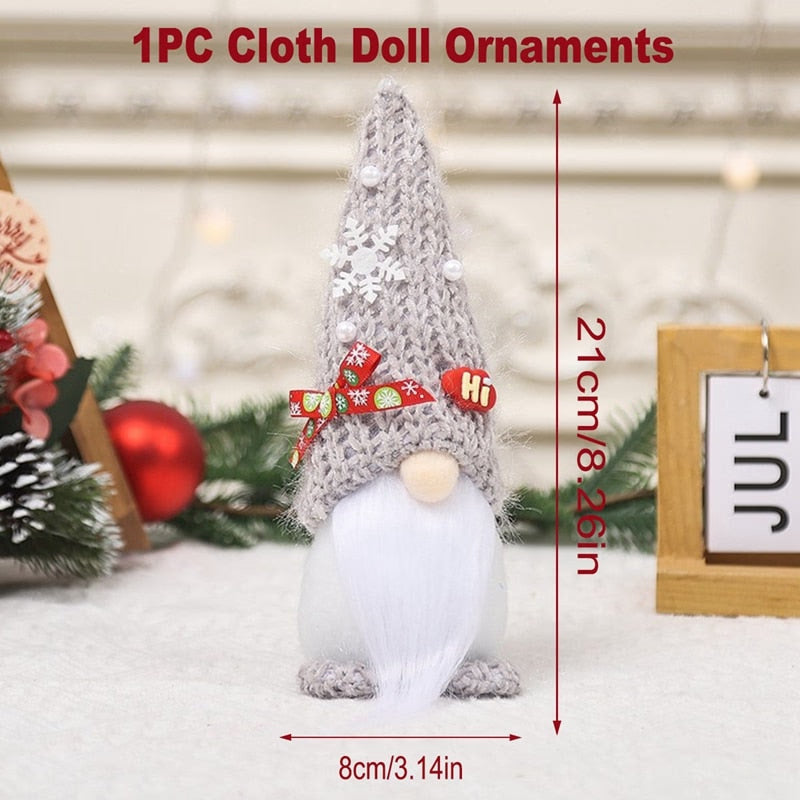 Gnome Christmas Faceless Doll Merry Christmas Decorations for Home Christmas Ornament Xmas Navidad Noel Gifts New Year 2024 acacuss