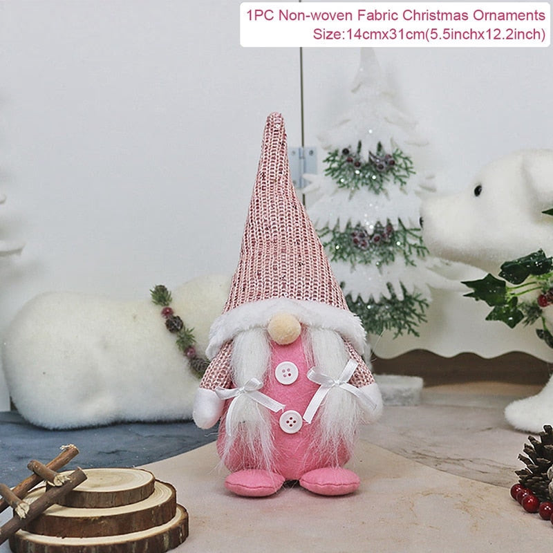 Gnome Christmas Faceless Doll Merry Christmas Decorations for Home Christmas Ornament Xmas Navidad Noel Gifts New Year 2024 acacuss