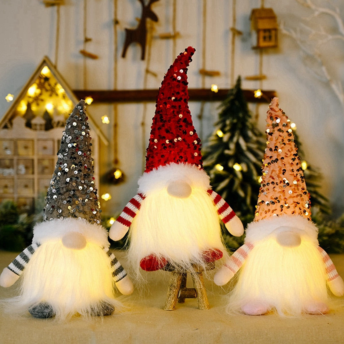 Gnome Christmas Faceless Doll Merry Christmas Decorations for Home Christmas Ornament Xmas Navidad Noel Gifts New Year 2024 acacuss