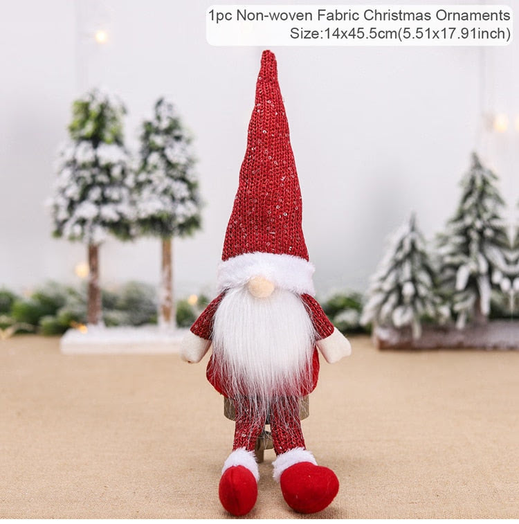 Gnome Christmas Faceless Doll Merry Christmas Decorations for Home Christmas Ornament Xmas Navidad Noel Gifts New Year 2024 acacuss