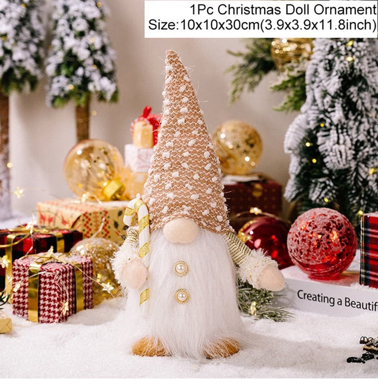 Gnome Christmas Faceless Doll Merry Christmas Decorations for Home Christmas Ornament Xmas Navidad Noel Gifts New Year 2024 acacuss