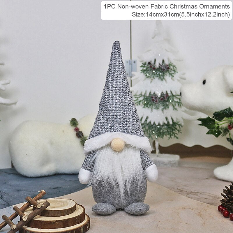 Gnome Christmas Faceless Doll Merry Christmas Decorations for Home Christmas Ornament Xmas Navidad Noel Gifts New Year 2024 acacuss