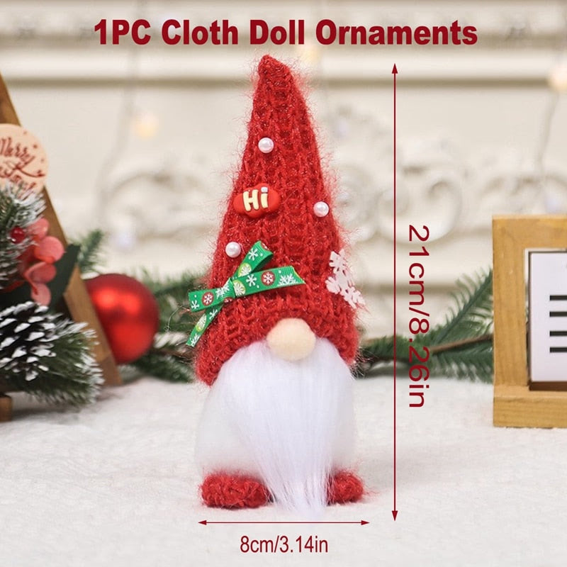 Gnome Christmas Faceless Doll Merry Christmas Decorations for Home Christmas Ornament Xmas Navidad Noel Gifts New Year 2024 acacuss