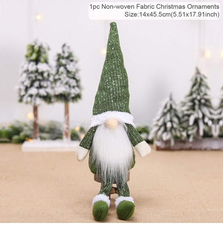 Gnome Christmas Faceless Doll Merry Christmas Decorations for Home Christmas Ornament Xmas Navidad Noel Gifts New Year 2024 acacuss