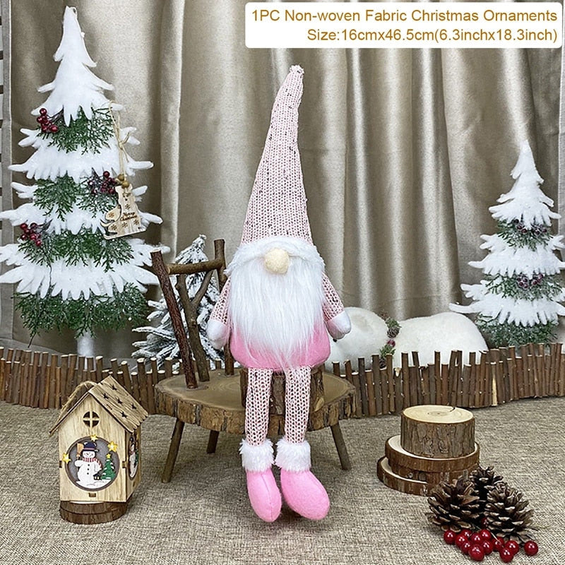 Gnome Christmas Faceless Doll Merry Christmas Decorations for Home Christmas Ornament Xmas Navidad Noel Gifts New Year 2024 acacuss
