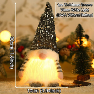 Gnome Christmas Faceless Doll Merry Christmas Decorations for Home Christmas Ornament Xmas Navidad Noel Gifts New Year 2024 acacuss