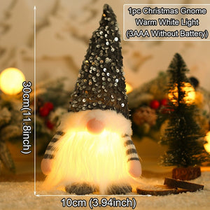 Gnome Christmas Faceless Doll Merry Christmas Decorations for Home Christmas Ornament Xmas Navidad Noel Gifts New Year 2024 acacuss