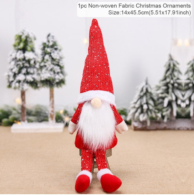 Gnome Christmas Faceless Doll Merry Christmas Decorations for Home Christmas Ornament Xmas Navidad Noel Gifts New Year 2024 acacuss