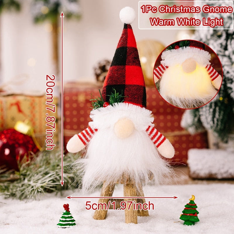 Gnome Christmas Faceless Doll Merry Christmas Decorations for Home Christmas Ornament Xmas Navidad Noel Gifts New Year 2024 acacuss