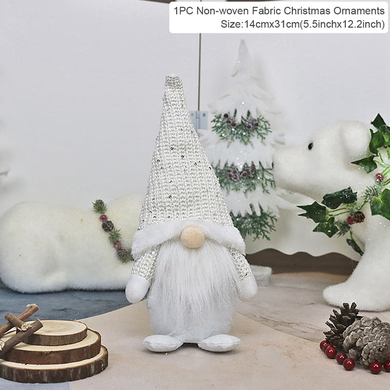 Gnome Christmas Faceless Doll Merry Christmas Decorations for Home Christmas Ornament Xmas Navidad Noel Gifts New Year 2024 acacuss