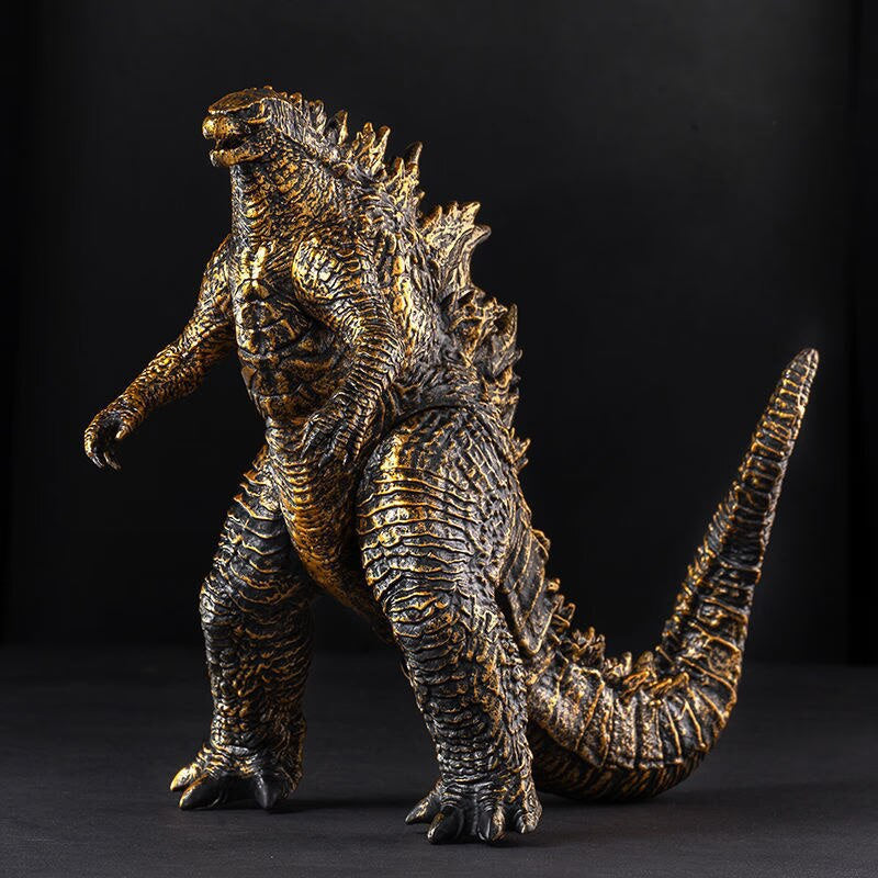 Godzilla Movie King Of The Monsters Black Gold Godzilla Action Figure Anime Model 23cm PVC Movable Joints Dinosaur Kid Gift Toys acacuss