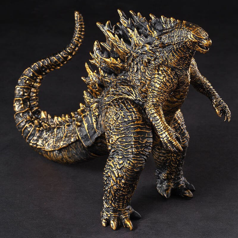 Godzilla Movie King Of The Monsters Black Gold Godzilla Action Figure Anime Model 23cm PVC Movable Joints Dinosaur Kid Gift Toys acacuss