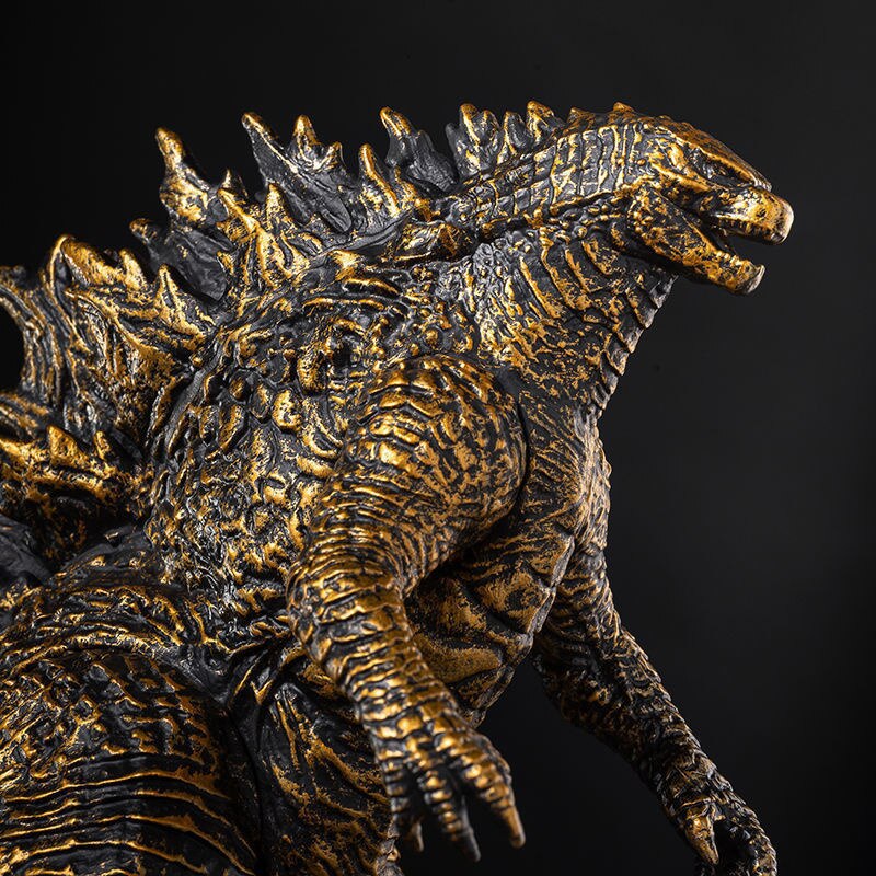Godzilla Movie King Of The Monsters Black Gold Godzilla Action Figure Anime Model 23cm PVC Movable Joints Dinosaur Kid Gift Toys acacuss