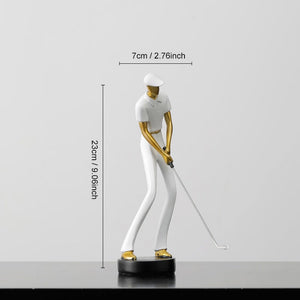 Golf Human Statue Resin Art Creative Sculpture Office Decor Accessories Modern Craft Cabinet Tabletop Figurines Home Decoration acacuss
