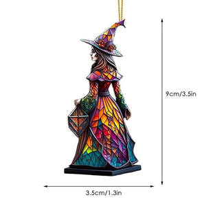 Gorgeous Witch Car Hangings Halloween Christmas Tree Hangings Home Decoration Doll DIY Pendant Ornaments Halloween Figurine acacuss