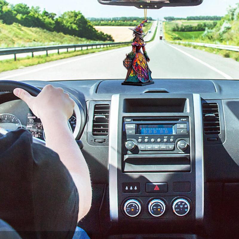Gorgeous Witch Car Hangings Halloween Christmas Tree Hangings Home Decoration Doll DIY Pendant Ornaments Halloween Figurine acacuss