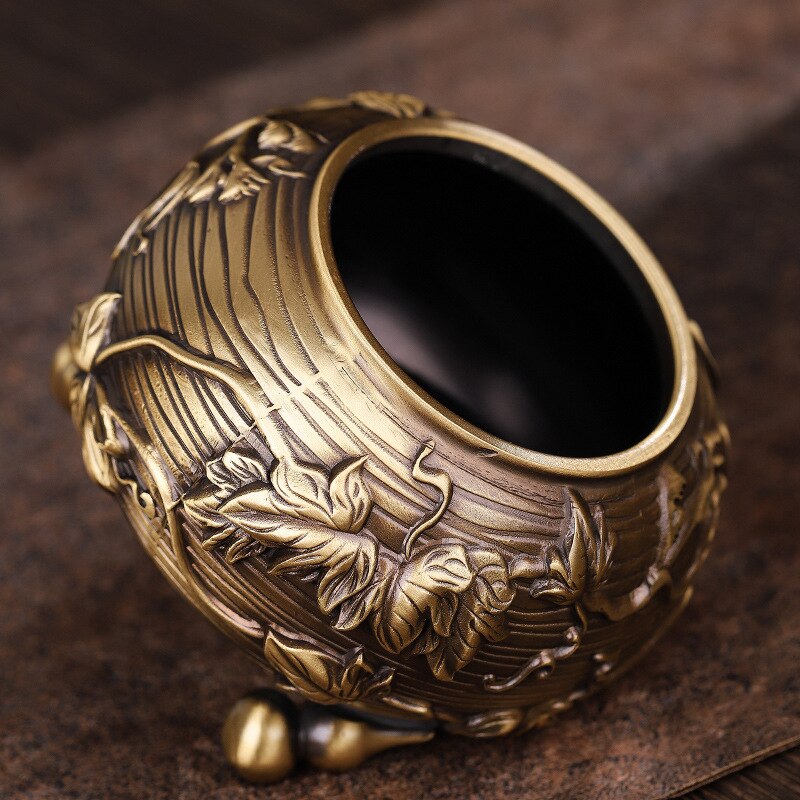 Gourd Rattan Stove Copper Incense Burner Copper Metal Crafts Incense Burner Creative Handicraft Ornaments Copper Incense Burner acacuss