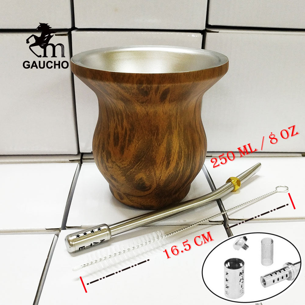 Gourds Hot Cleaning Filter Mate Removable 1 Insulation Yerba Oz Include Cup Pc/lot 8 Heat Brush Argentina Stainless Straw acacuss