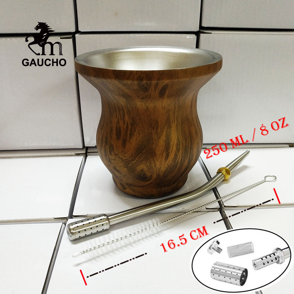 Gourds Hot Cleaning Filter Mate Removable 1 Insulation Yerba Oz Include Cup Pc/lot 8 Heat Brush Argentina Stainless Straw acacuss