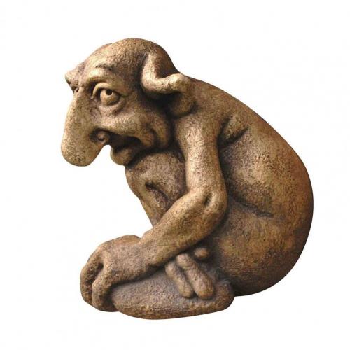 Great Gothic Sculpture Resin Garden Statue Waterproof Anti-fading Mischievous House Buddys Decor acacuss