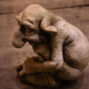 Great Gothic Sculpture Resin Garden Statue Waterproof Anti-fading Mischievous House Buddys Decor acacuss