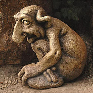 Great Gothic Sculpture Resin Garden Statue Waterproof Anti-fading Mischievous House Buddys Decor acacuss