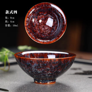 Great Yuteki Tenmoku Tea Cup Recreate Ancient Song Dynasty's Technology Ceramic Tea Bowl/JIANZHAN acacuss