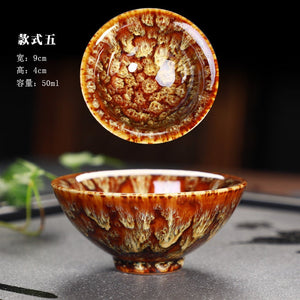 Great Yuteki Tenmoku Tea Cup Recreate Ancient Song Dynasty's Technology Ceramic Tea Bowl/JIANZHAN acacuss