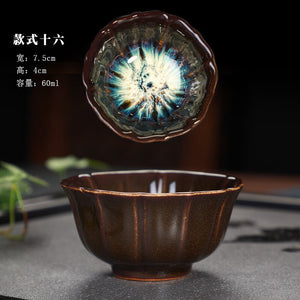 Great Yuteki Tenmoku Tea Cup Recreate Ancient Song Dynasty's Technology Ceramic Tea Bowl/JIANZHAN acacuss