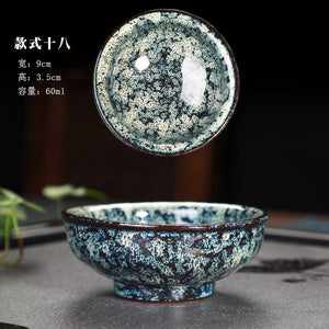 Great Yuteki Tenmoku Tea Cup Recreate Ancient Song Dynasty's Technology Ceramic Tea Bowl/JIANZHAN acacuss