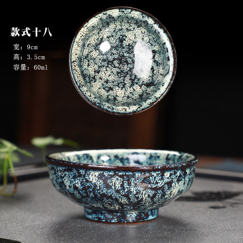 Great Yuteki Tenmoku Tea Cup Recreate Ancient Song Dynasty's Technology Ceramic Tea Bowl/JIANZHAN acacuss