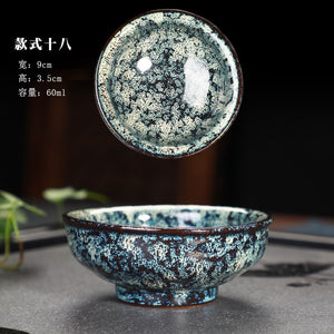 Great Yuteki Tenmoku Tea Cup Recreate Ancient Song Dynasty's Technology Ceramic Tea Bowl/JIANZHAN acacuss