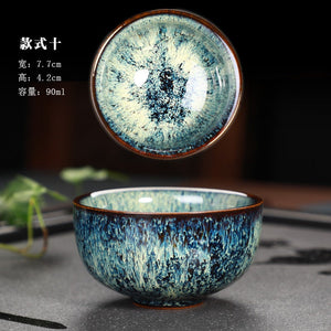 Great Yuteki Tenmoku Tea Cup Recreate Ancient Song Dynasty's Technology Ceramic Tea Bowl/JIANZHAN acacuss