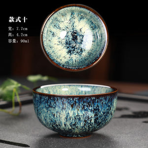 Great Yuteki Tenmoku Tea Cup Recreate Ancient Song Dynasty's Technology Ceramic Tea Bowl/JIANZHAN acacuss