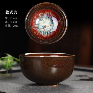 Great Yuteki Tenmoku Tea Cup Recreate Ancient Song Dynasty's Technology Ceramic Tea Bowl/JIANZHAN acacuss
