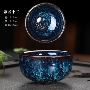 Great Yuteki Tenmoku Tea Cup Recreate Ancient Song Dynasty's Technology Ceramic Tea Bowl/JIANZHAN acacuss
