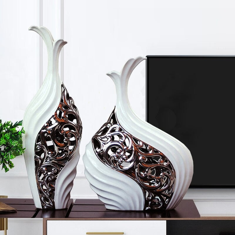 ACACUSS MID Century Modern Decor sculpture VASE Nordic Minimalist Decorative Ornaments Flower Arrangement -  Table centerpiece housewarming - ACACUSS