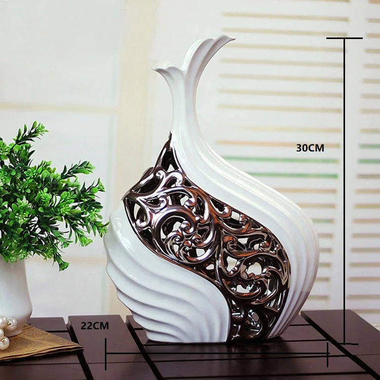 ACACUSS MID Century Modern Decor sculpture VASE Nordic Minimalist Decorative Ornaments Flower Arrangement -  Table centerpiece housewarming - ACACUSS