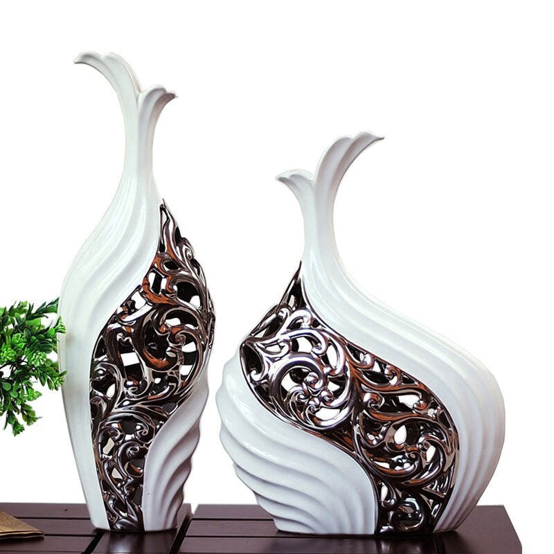 ACACUSS MID Century Modern Decor sculpture VASE Nordic Minimalist Decorative Ornaments Flower Arrangement -  Table centerpiece housewarming - ACACUSS