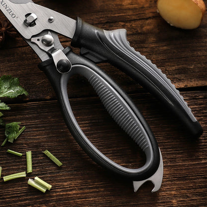 XINZUO Stainless Steel  Kitchen Scissors Shears Tool Barbecue Kitchen Supplies Bottle Opener Bone Cutter Cooking Tool