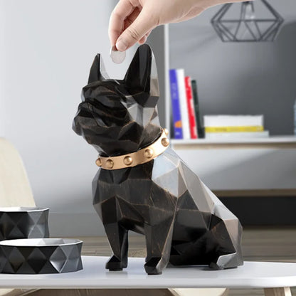 french bulldog coin bank box piggy bank figurine home decorations coin storage box holder toy child gift money box dog for kids