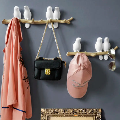 Wall Decorations Home Accessories Living Room Hanger Resin Bird H Key Hook Kitchen Coat Clothes Towel Hat Handbag Holder