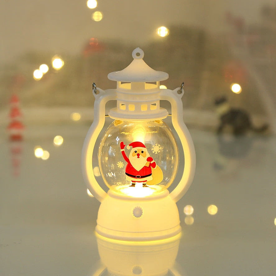 HZZKZZ Christmas Ornaments LED Lantern Light Santa Claus Merry Christmas Decorations for Home 2023 Xmas Navidad Noel Gift acacuss