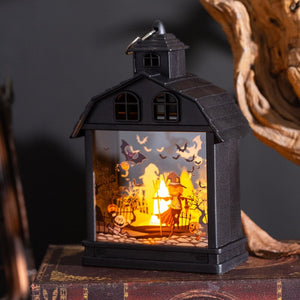 Halloween Candle LED Lamp Terror Pumpkin Witch Skull Lantern For Halloween Home Party Decoration Prop acacuss