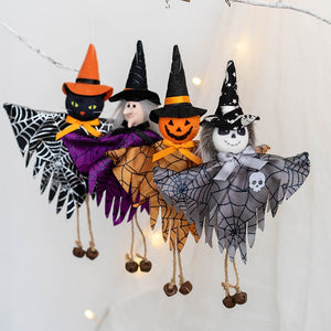 Halloween Decoration Pumpkin Ghost Witch Black Cat Pendant Bar Haunted House Hanging Oranment Happy Halloween Day Ghost Festival acacuss