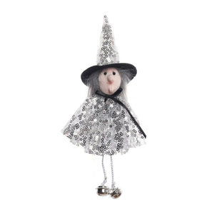 Halloween Decoration Sequins Witch Hangers Ghost House Wall Decoration Scene Layout Hanging Decoration acacuss