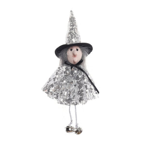Halloween Decoration Sequins Witch Hangers Ghost House Wall Decoration Scene Layout Hanging Decoration acacuss