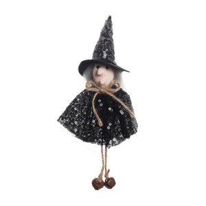 Halloween Decoration Sequins Witch Hangers Ghost House Wall Decoration Scene Layout Hanging Decoration acacuss