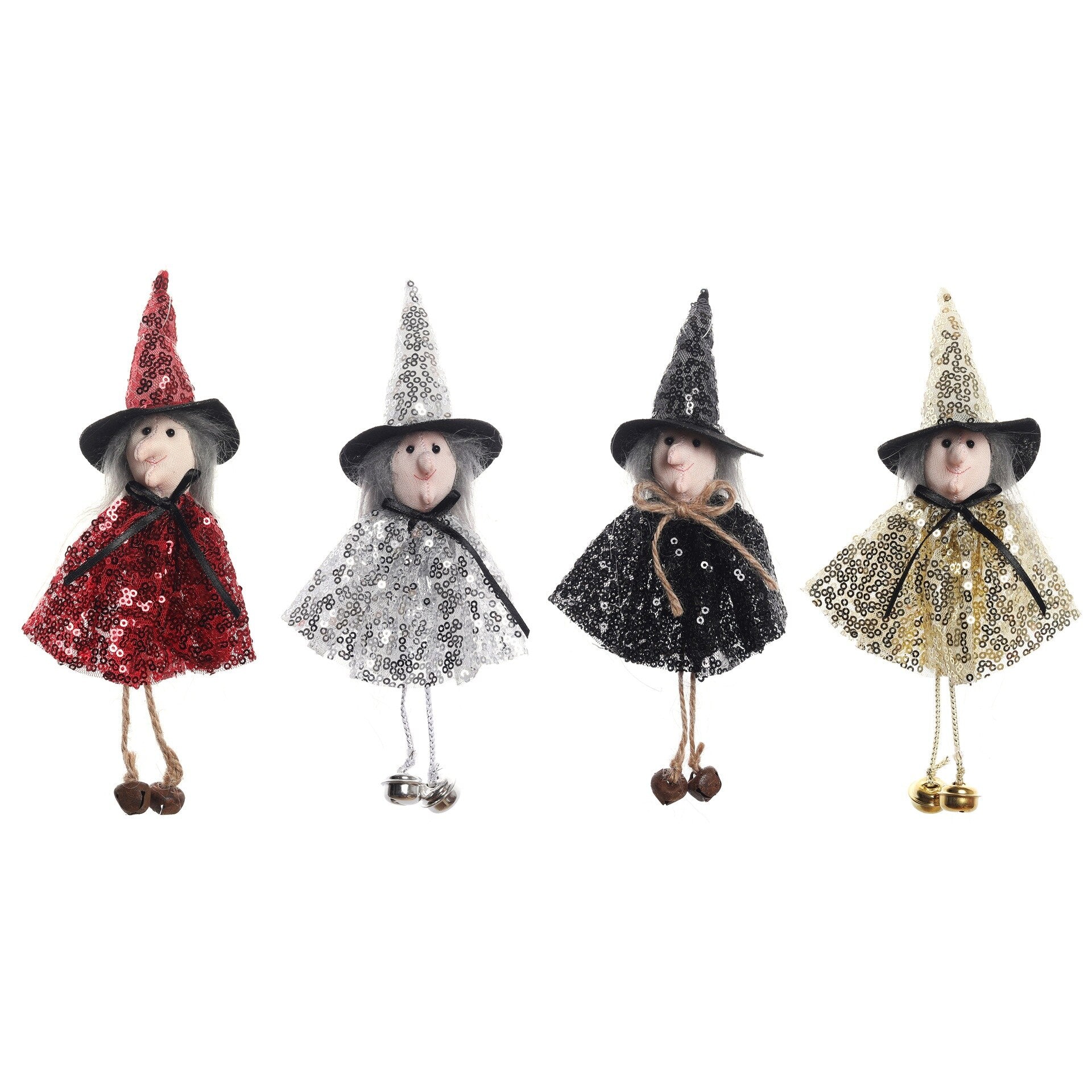 Halloween Decoration Sequins Witch Hangers Ghost House Wall Decoration Scene Layout Hanging Decoration acacuss