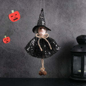 Halloween Decoration Sequins Witch Hangers Ghost House Wall Decoration Scene Layout Hanging Decoration acacuss